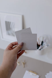 Grey Lists Sticky Notes - 2 Pack