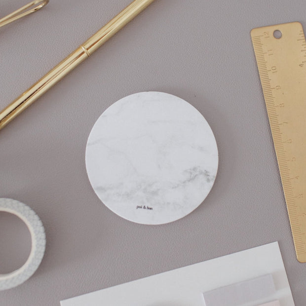 Circle Sticky Notes - Marble