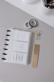 Essentials Text Frosted Tab Dividers // Mini Happy Planner