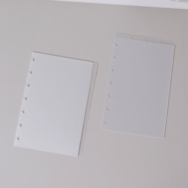 Blank Frosted Tab Dividers | Mini Happy Planner