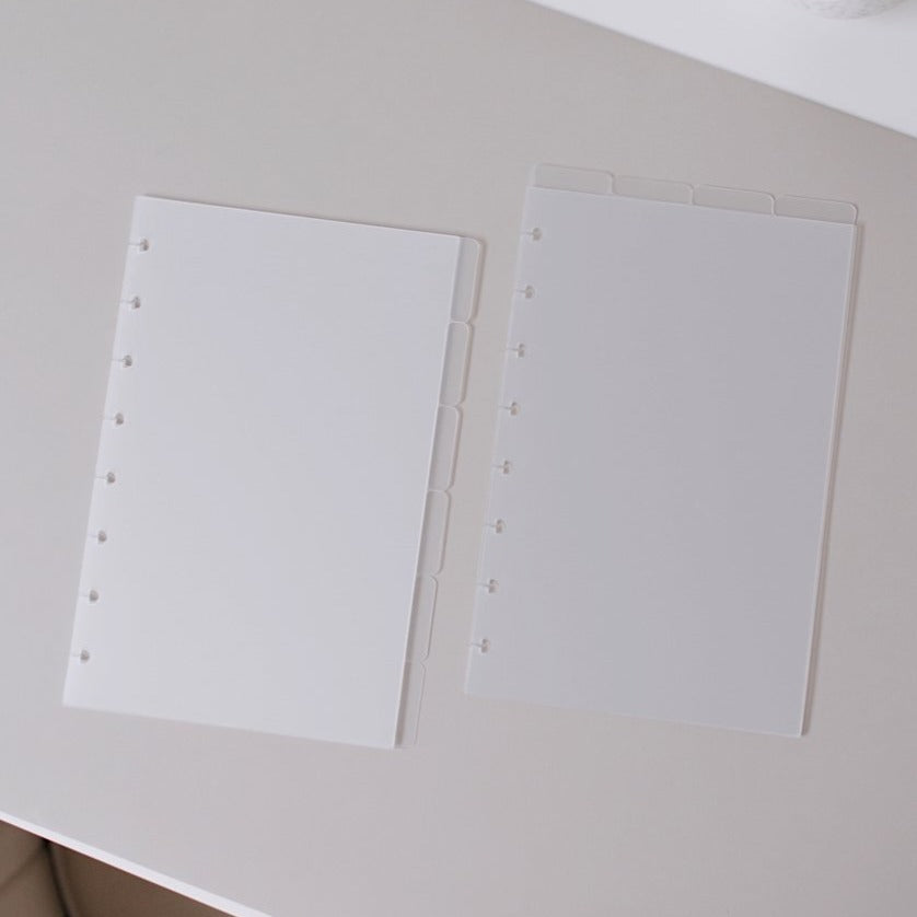 Blank Frosted Tab Dividers