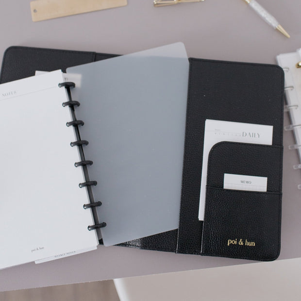 Transparent Backing // Half Letter Discbound