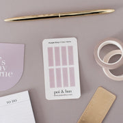 Mini Strip Transparent Stickers