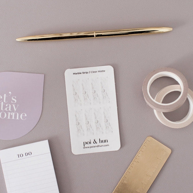 Mini Strip Transparent Stickers
