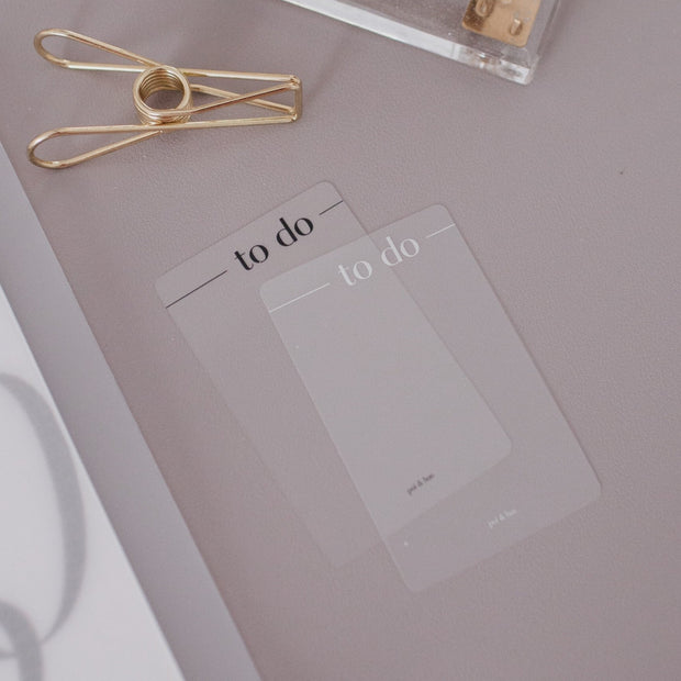 OOPS To Do Clear Card