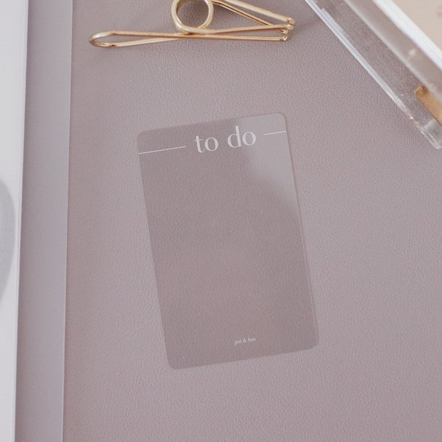 OOPS To Do Clear Card