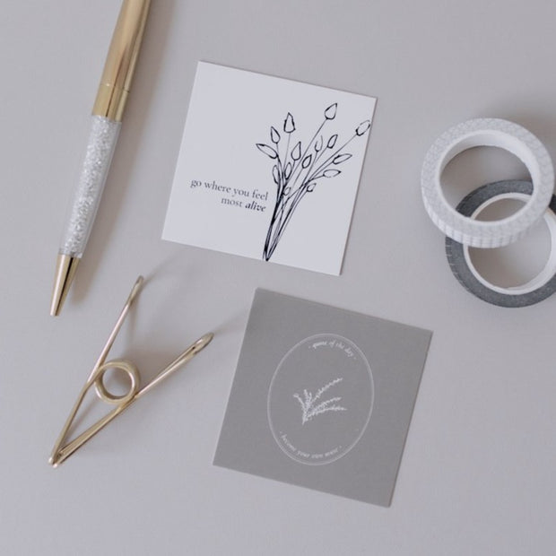 Most Alive & Your Own Muse Note Card Set | Collaboration with @ivymill.inc