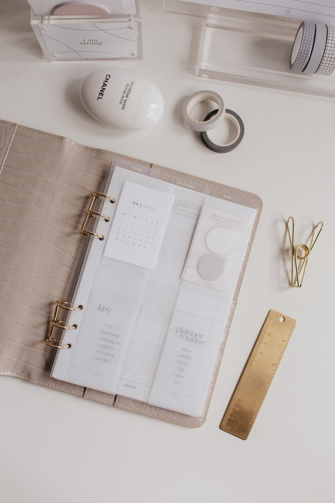 Planner Routine Clear Card