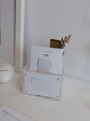 Acrylic Pen + Card Holder Organizer