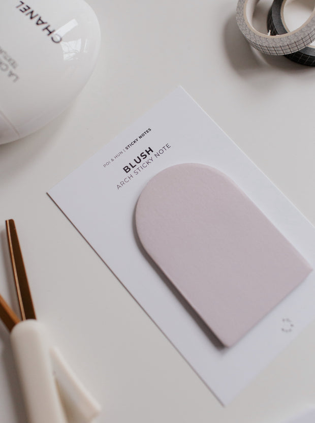 Arch Sticky Note - Blush