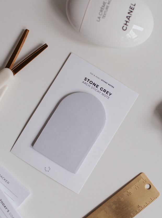 Arch Sticky Note - Stone Grey