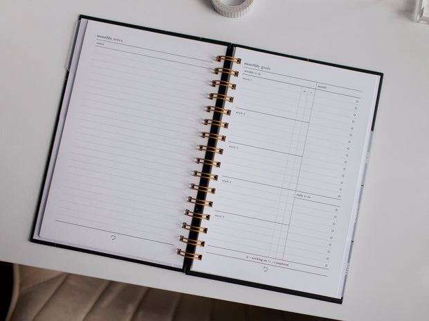 Beginner Undated Spiral Planner – Poi & Hun