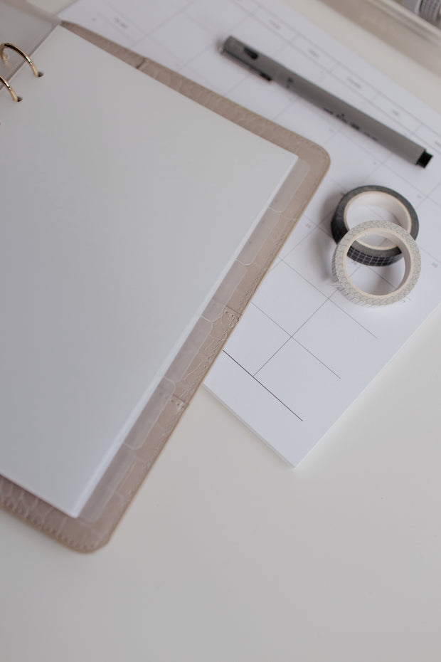 Blank Frosted Tab Dividers | Ring Planners