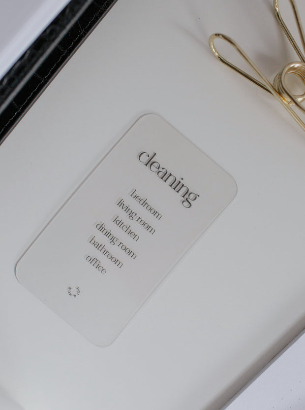 Cleaning Clear Card