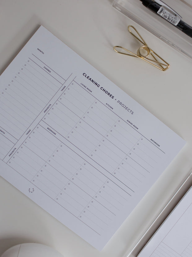 Cleaning + Chores Notepad | Classic Happy Planner