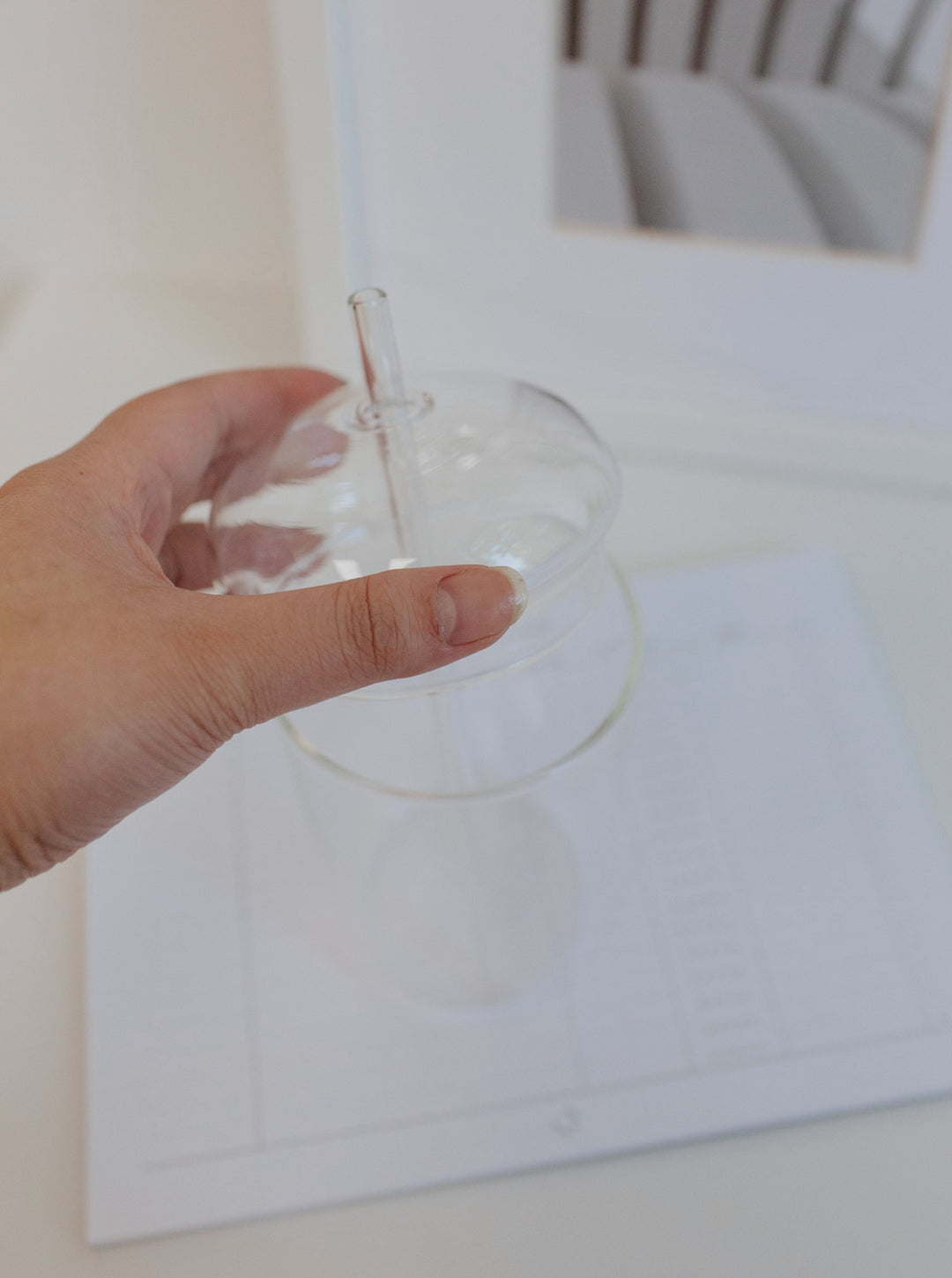 Clear Glass Dome Tumbler