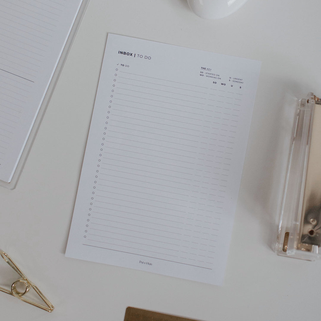 Inbox Planner Insert | Master Notebook