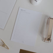 Lists + Notes Planner Insert | Master Notebook