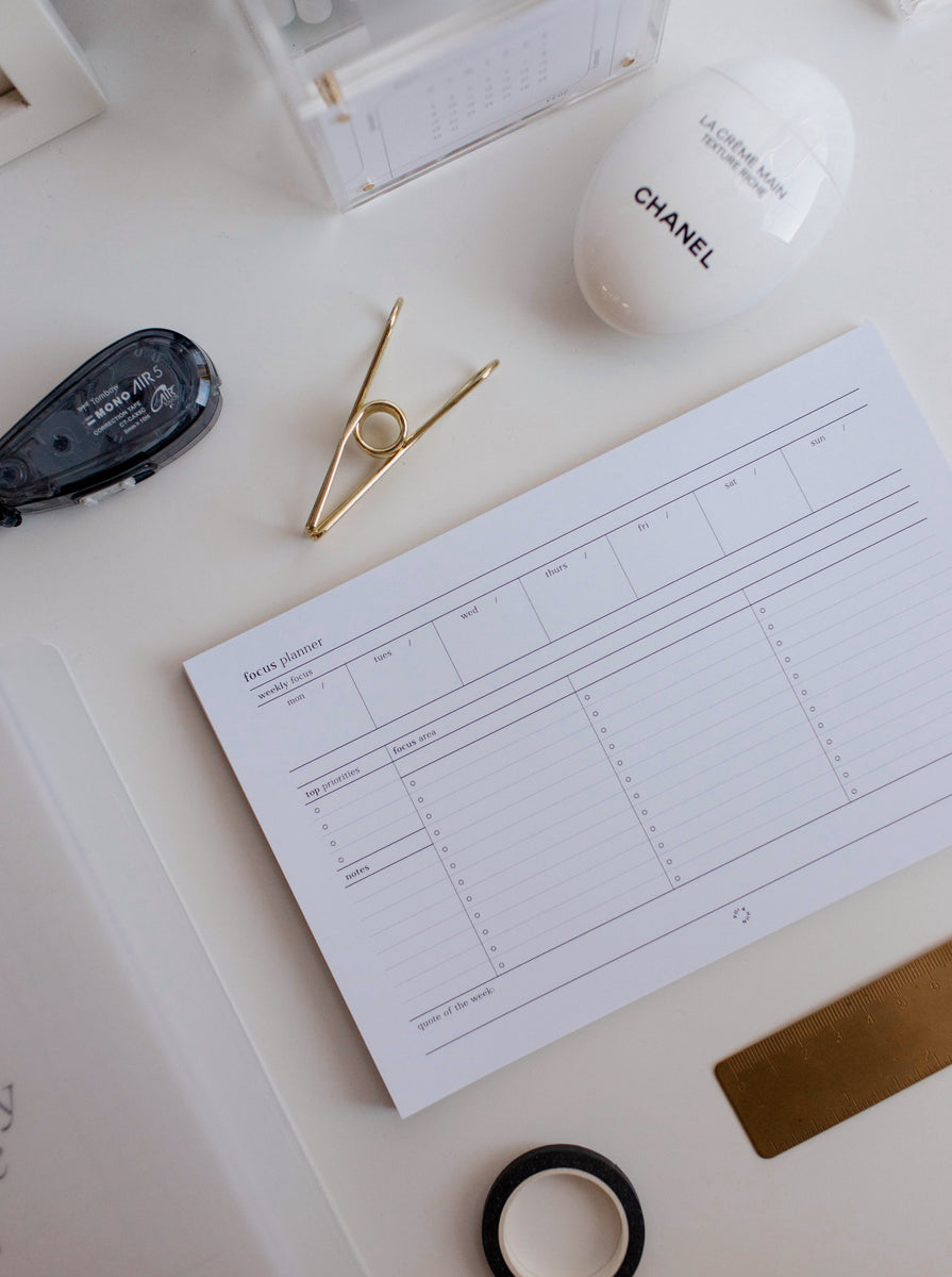 Focus Notepad | Half Letter – Poi & Hun