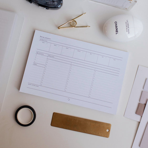 Focus Notepad | Half Letter