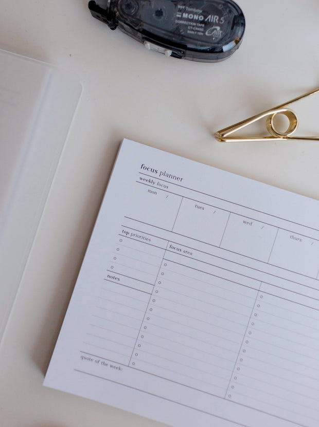 Focus Notepad | Half Letter