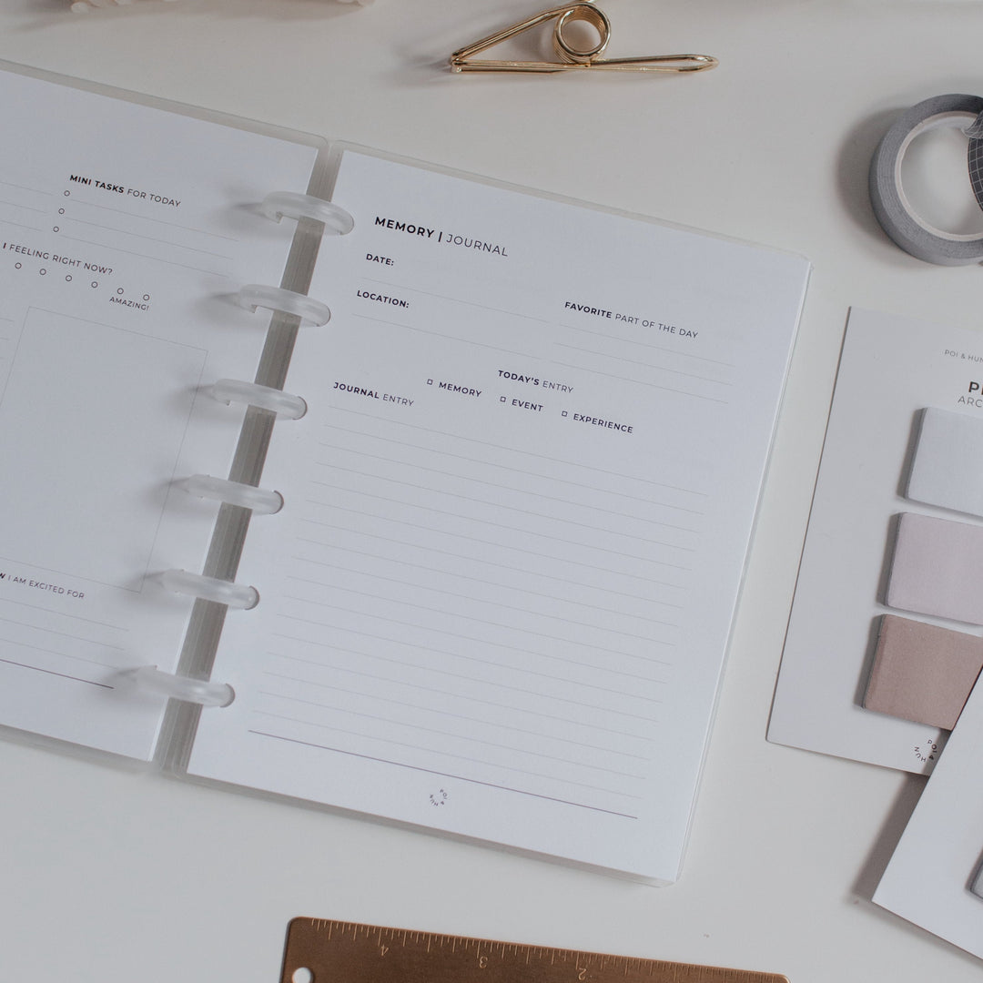 Memory Journal Planner Inserts | Midi Sticker Album