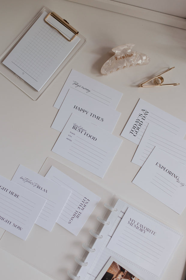 Travel Journaling Cards (Set of 10)