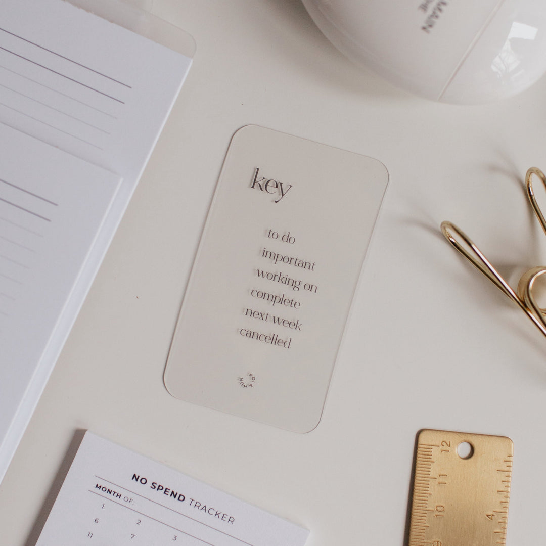 Key Clear Card