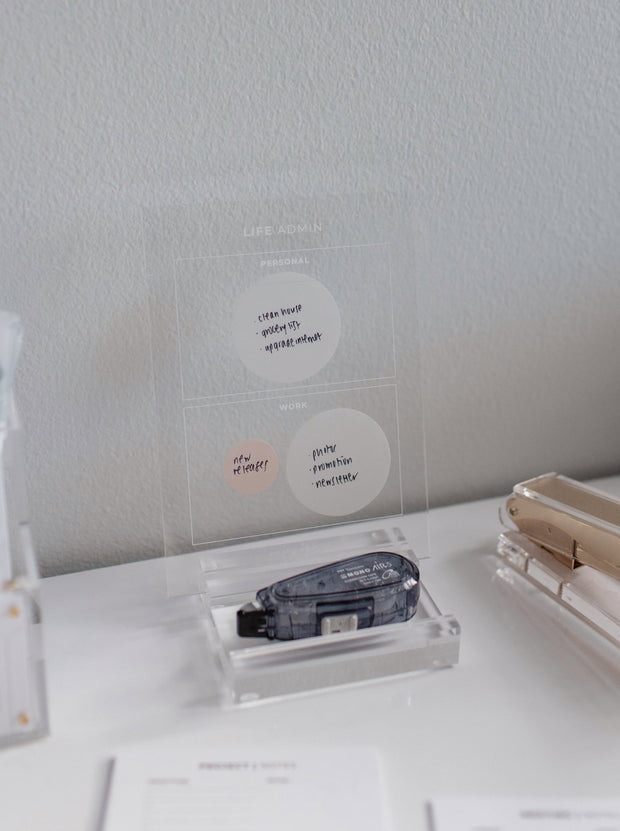 Mini Acrylic Board | Life Admin