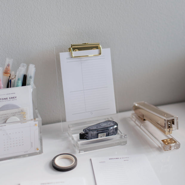 Mini Acrylic Clipboard Stand