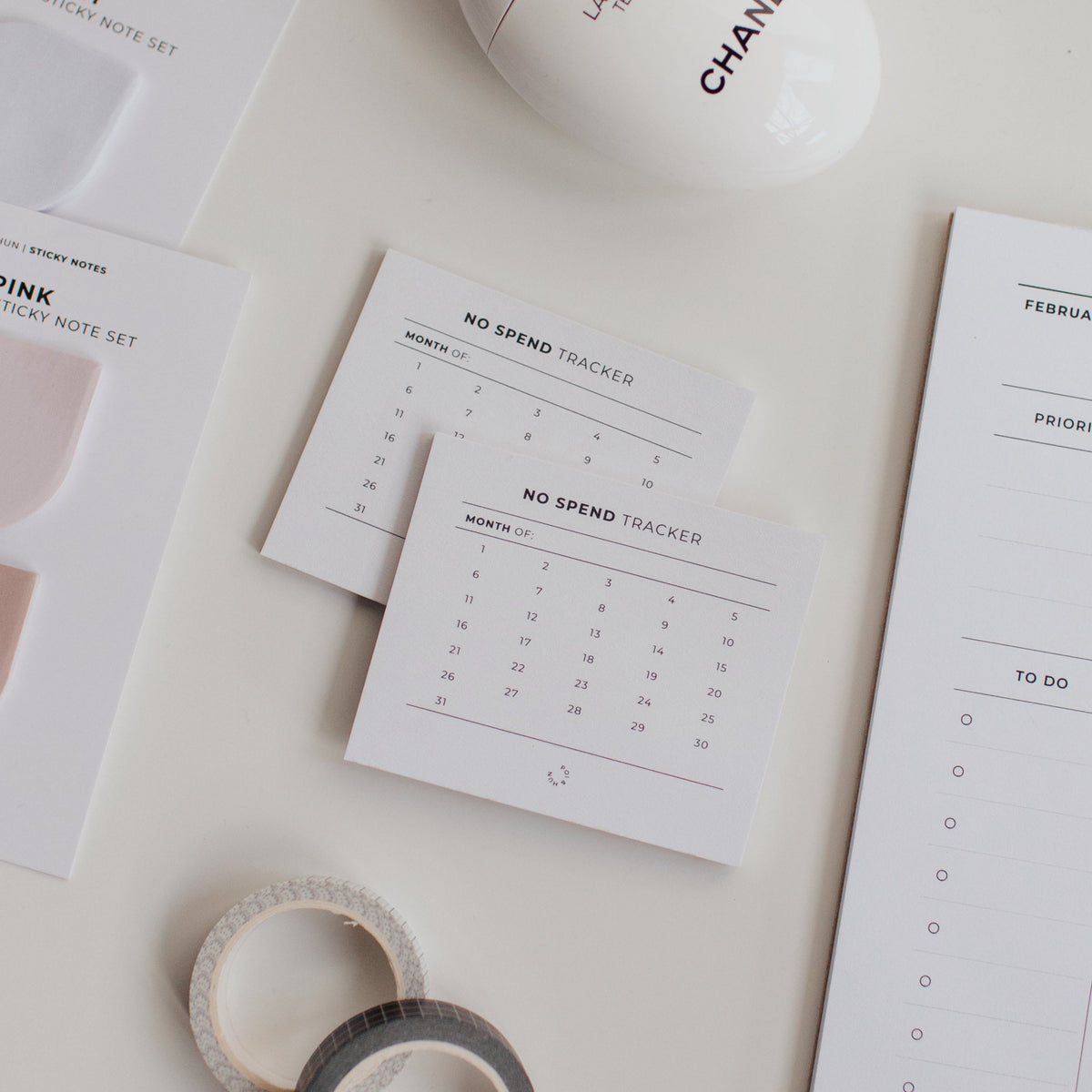 No Spend Tracker Sticky Note - 2 Pack – Poi & Hun