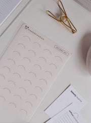 Transparent Arch Words Sticker