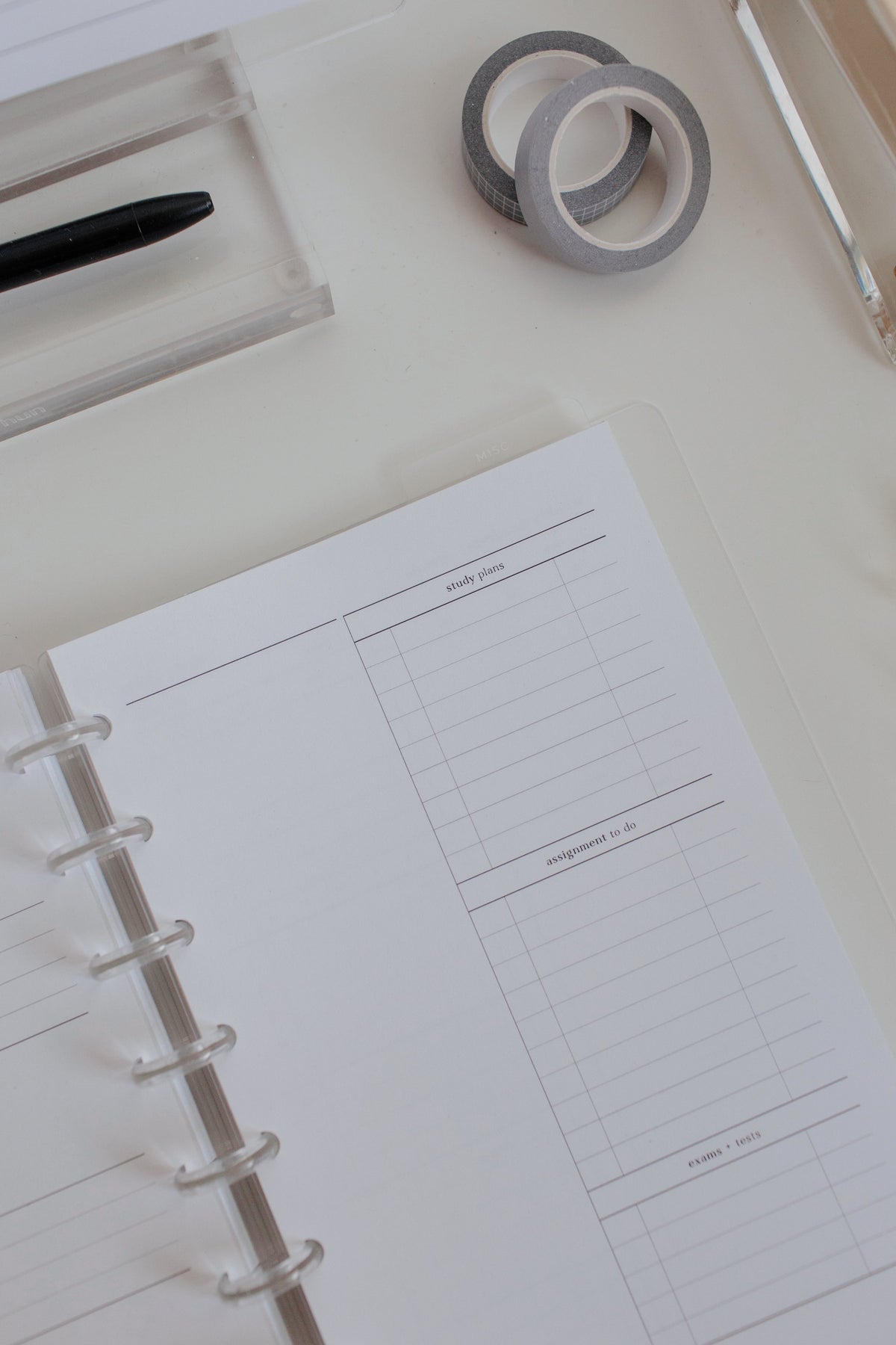 Weekly Academic Planner Inserts | Original Collection – Poi & Hun