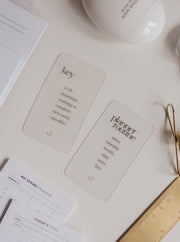 Planner Routine Clear Card