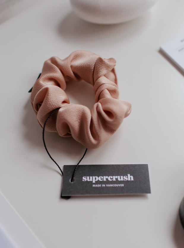 Blush Satin Scrunchie