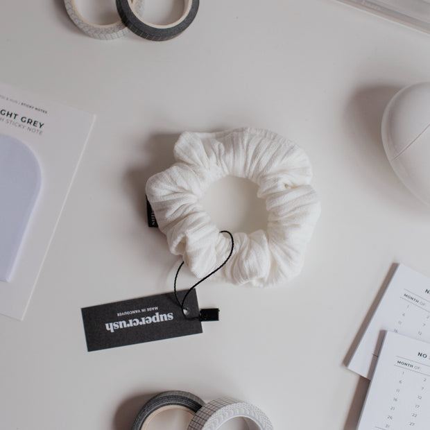 Marshmallow Sweater Scrunchie