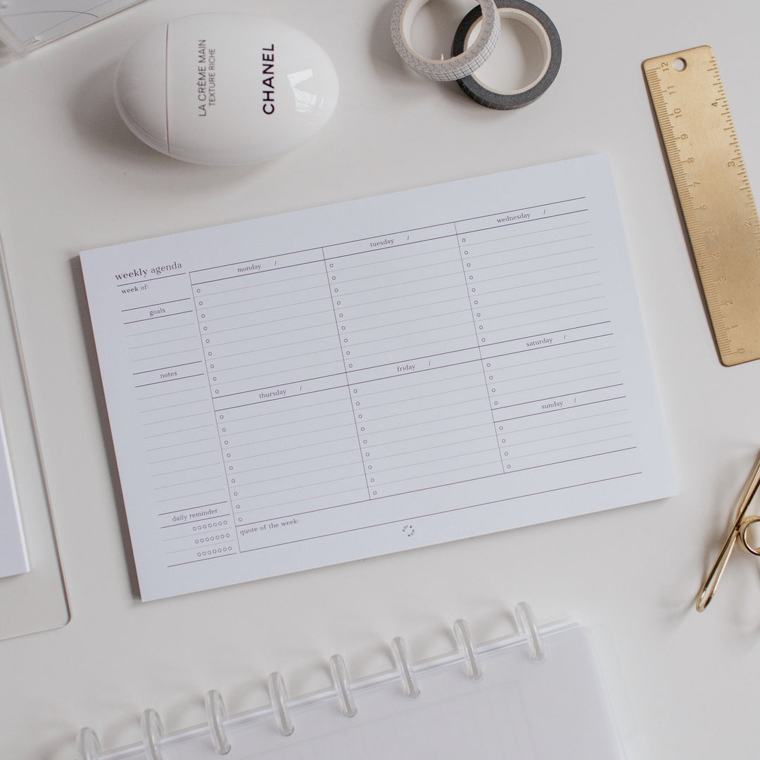 Weekly Notepad | Half Letter