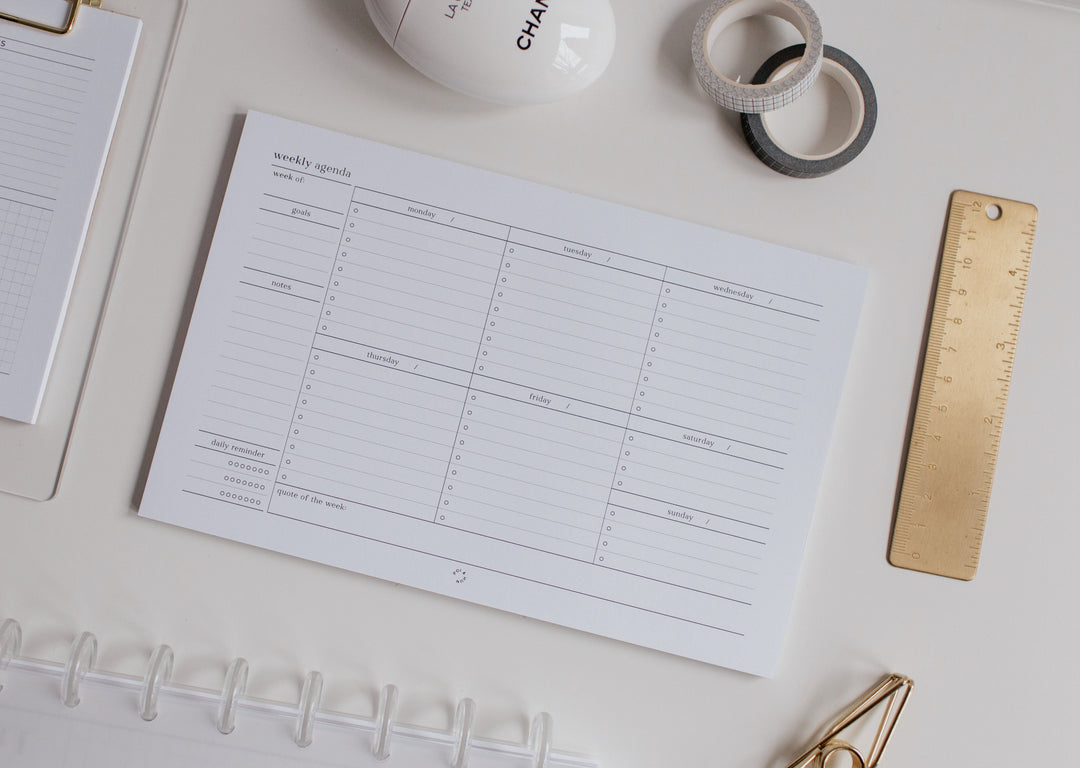 Weekly Notepad | Half Letter