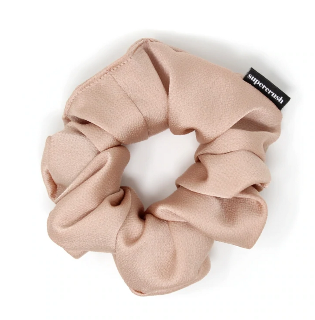 Blush Satin Scrunchie
